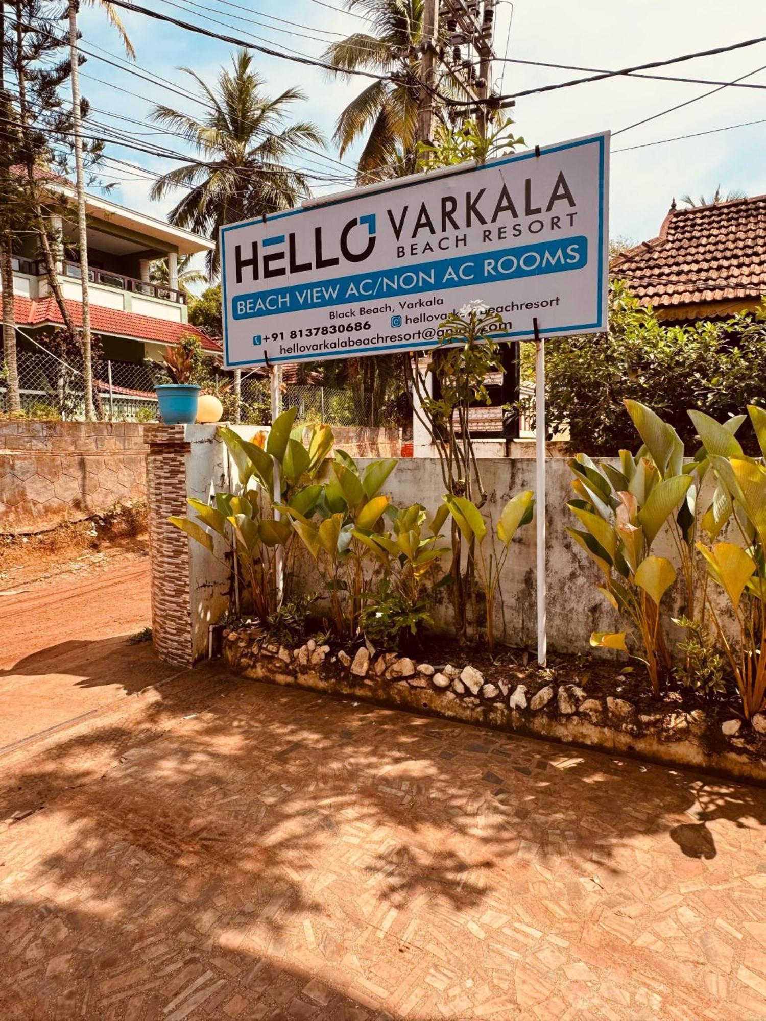 Beach View Balcony Resort By Hello Varkala Exterior foto